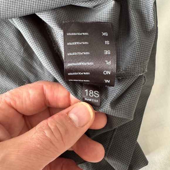 Kuhl Mountain Grown Men's Camp‎ Shirt XXL Short Sleeve Pin Check Charcoal Gray - Picture 9 of 14